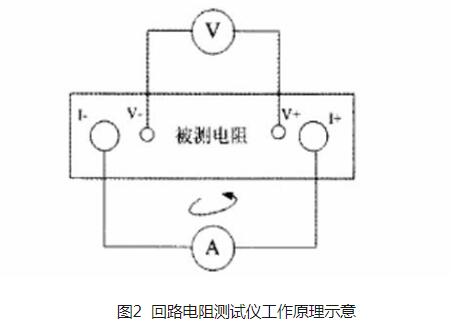 回路電阻測試儀接線及其原理圖