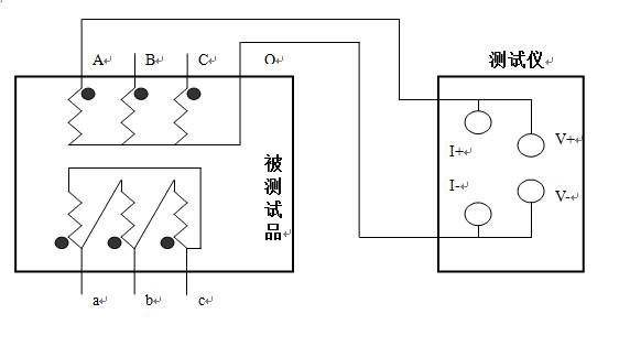 直流電阻測試儀直流測量接線圖 直流電阻測試儀直流測量接線圖